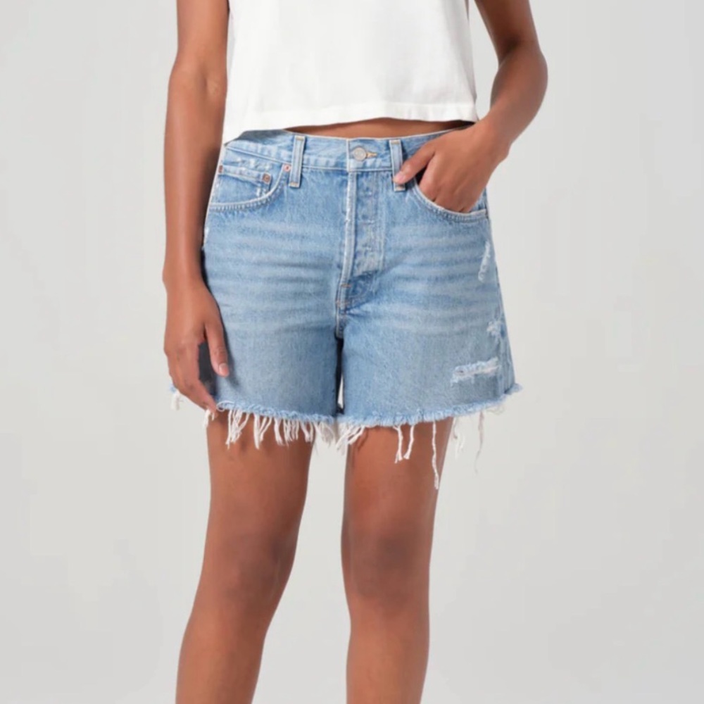 Agolde Women’s Blue Denim Shorts